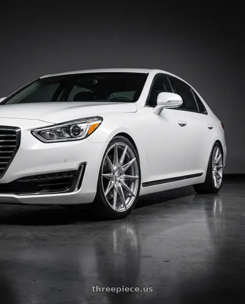 2018 Genesis G90 with ADV.1 ADV5.0 5x112 19x8.5 +45 Platinum wheels