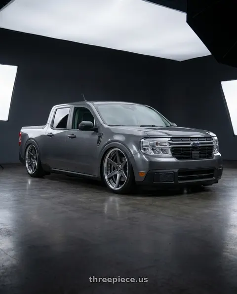 2026 Ford Maverick with Work Zeast Black Label Bst1 5x108 19x11+30 R Disk Brilliant Silver Black wheels
