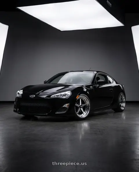 2013 Scion FR-S with Equip 01 Black Polish 4x100 15x6.5 +39 wheels