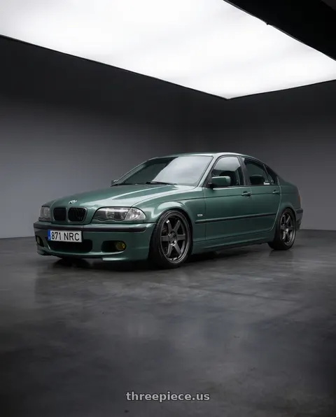 1999 bmw e46 330i with KATANA RACING KR08 5x120 18x8 +40 Glossy GunMetal wheels