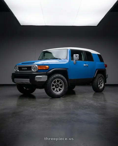 2007 Toyota FJ Cruiser with Vision Off-Road 351 Flow 5x114.3 16x8+0 Satin Grey wheels
