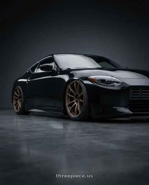2025 Nissan Z with Gram Lights 57XR 5x114.3 19x9.5+35 Dark Bronze wheels