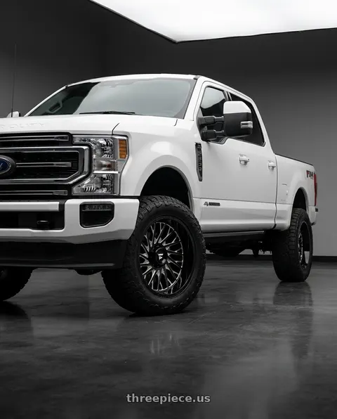 2022 Ford F-250 Super Duty with Fittipaldi Offroad FA08BM 8X170 20x9 +18 Gloss Black Milled wheels