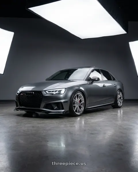 2019 Audi S4 with ESR Wheels RF2 5x112 19x9.5 +35 Vacuum Chrome wheels