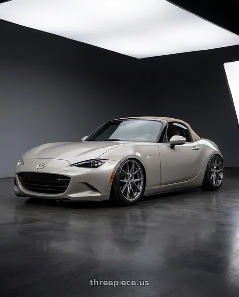 2021 Mazda MX-5 Miata with Niche 1PC M116 MISANO 5X114.3 17X8 +40 MATTE GUN METAL wheels