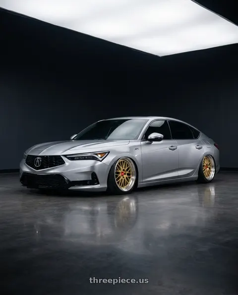 2026 Acura Integra with BBS LM 5x114.3 19x10 +22 F1 Championship Edition Gold wheels