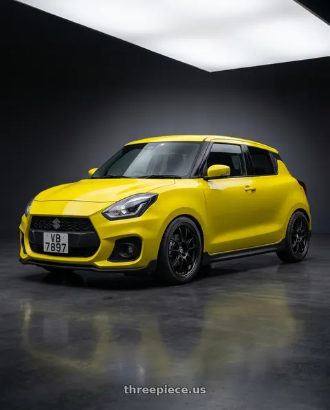 2017 Suzuki Swift Sport Zc33s with Enkei PF01 5x114.3 17x8+50 Black wheels