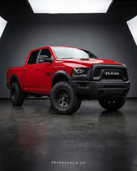 2017 Ram 1500 Rebel with American Racing AR172 BAJA 5X139.7 17X9 -12 SATIN BLACK wheels