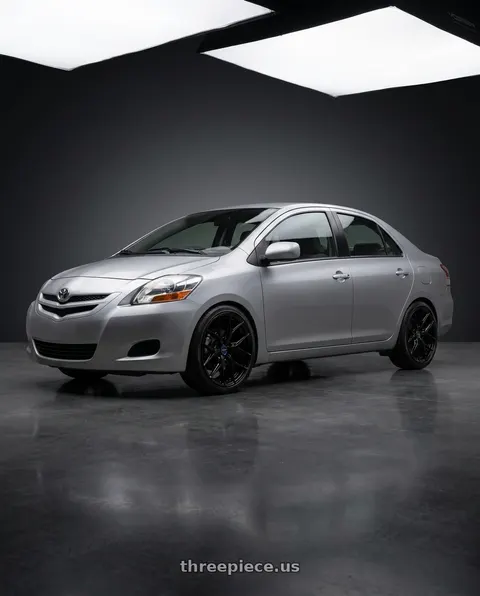 2007 Toyota Vios with VOSSEN HF6-4 6X139.7 18x9 +0 GLOSS BLACK wheels