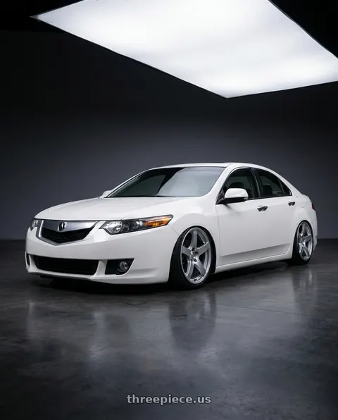 2013 Acura TSX with Ssr Gtv01 5x114.3 18x8+35  GLARE SILVER wheels