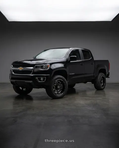 2016 Chevrolet Colorado with WELD Off-Road Aragon 6x135 20x12 -44 Gloss Black/Milled wheels