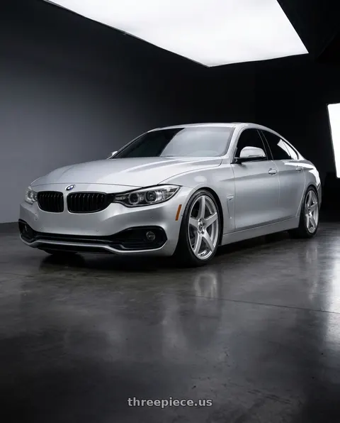2018 BMW 430i with Forgestar CF5 5x114.3 19x9 +35 Gloss Silver wheels