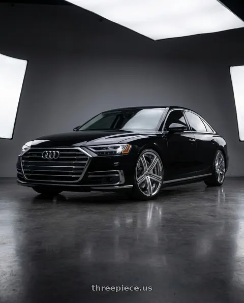 2019 Audi A8L with Blade Luxury RT-454 Sargon 6x135 24x9.5 +25 Chrome wheels