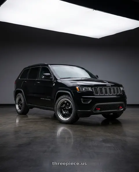 2021 Jeep Grand Cherokee with SSR Professor SP1 5x127 18X9+24 NR Disk Black wheels