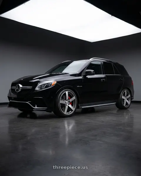 2018 Mercedes-Benz GLE63 AMG with Mandrus ARROW 5X112 20X8.5 +35 GUNMETAL W/ MIRROR CUT FACE wheels