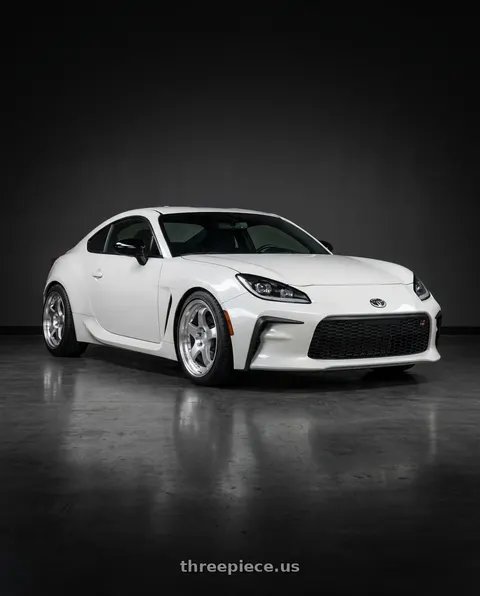 2026 Toyota GR86 with Aodhan AH03 5x100 18x9.5+35 Silver w/Machined Face wheels