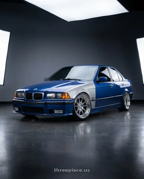 1997 bmw 3 series with CCW CZ05 5x120 17x9.5 +30 Polished wheels