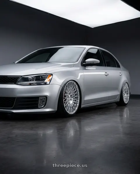 2016 Volkswagen Jetta with Avant Garde Wheels M540 5X112 18x9 +48 Silver Machined wheels