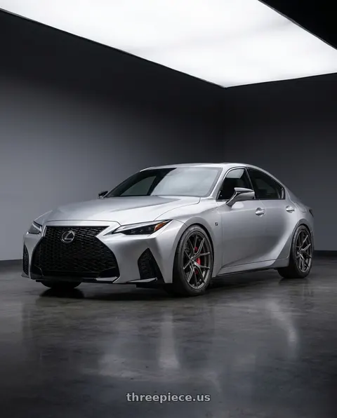 2026 Lexus IS350 with Konig Ampliform 5x114.3 20x11+50 Dark Metallic Graphite wheels