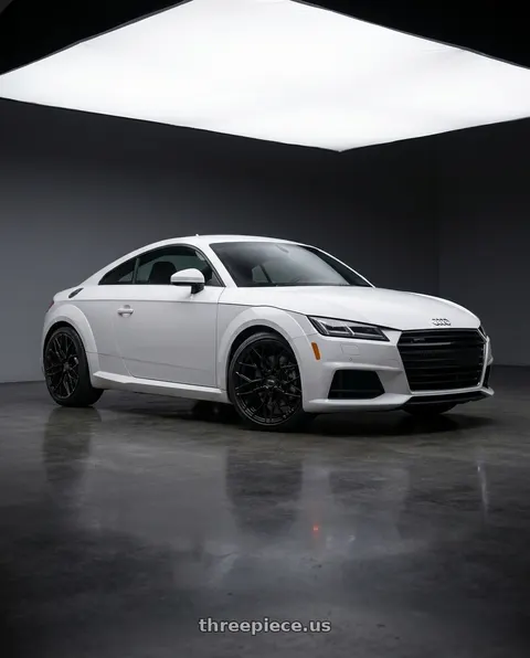 2017 Audi TT Quattro with F1R FS3 5x112 18x8.5 +42 Gloss Black wheels