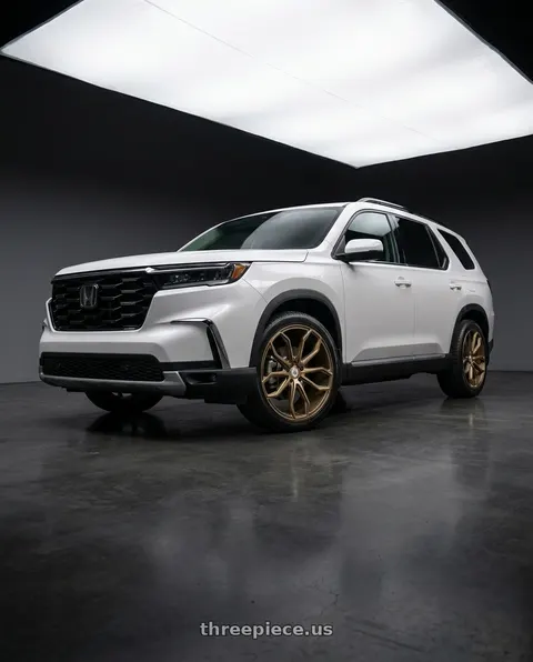 2023 Honda Pilot with Asanti Black ABL-19 ATHENA 5X114.3 22X9 +32 SATIN BRONZE wheels