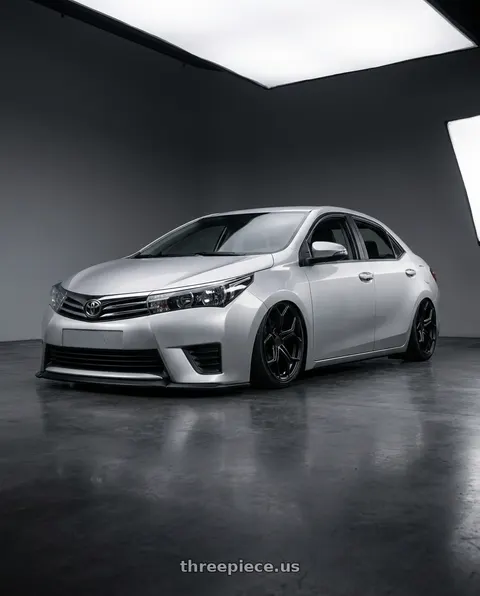 2016 Toyota Corolla with XO HELSINKI 5X112 19X10 +52 MATTE BLACK wheels