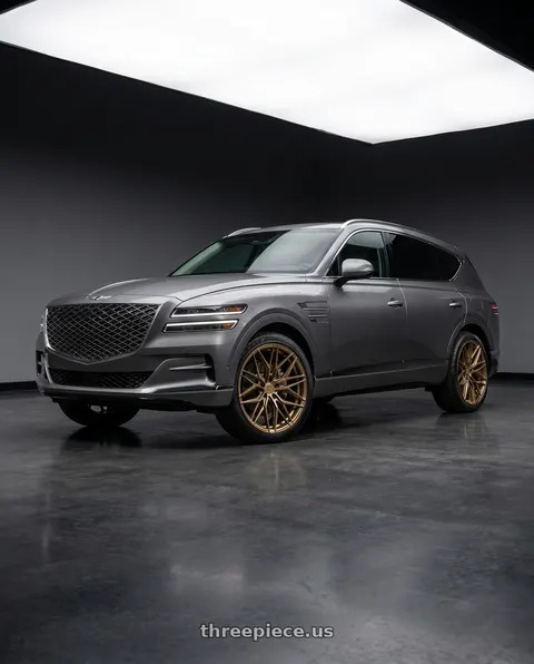 2021 Genesis GV80 with Rohana RFX17 5x112 20x8+30 Gloss Bronze wheels