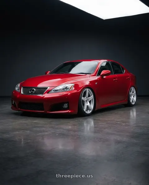 2012 Lexus IS F with Forgestar CF5 5x114.3 19x10 +42 Gloss Silver wheels
