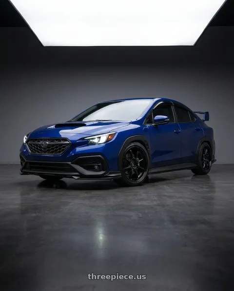 2023 Subaru WRX with Work Emotion D9r 5x114.3 18x8.5 +38 Black wheels