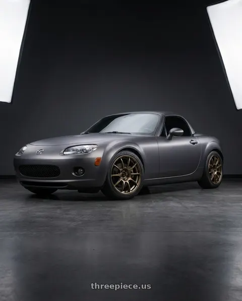 2007 Mazda Miata MX-5 with Advan Racing RZII 5x114.3 18x8.0 +53 RACING BRONZE wheels