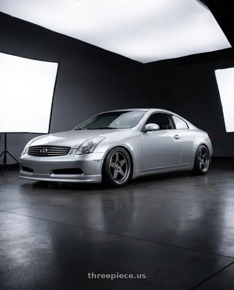 2005 INFINITI G35 with Kansei K12G KNP 5x114.3 19x9.5 22 Gunmetal wheels