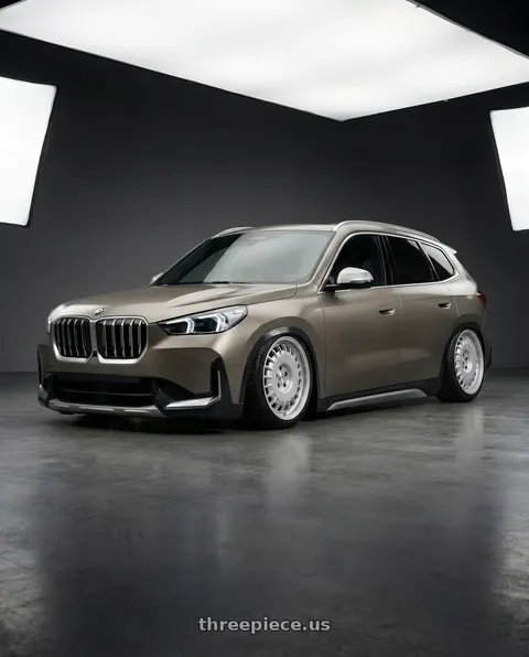 2023 BMW iX with Rotiform RC205 PMF 5X112 18x8.5 +45 GLOSS SILVER wheels