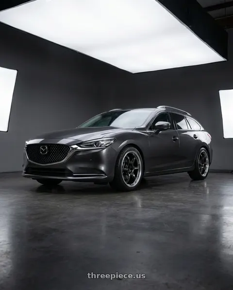2019 Mazda 6 with Advan Racing RG-D2 5x114.3 18x8.5 +37 MACHINING & BLACK GUNMETALLIC wheels