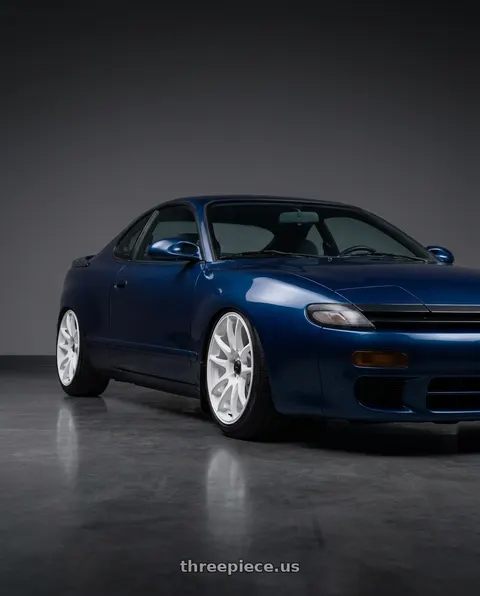 1990 Toyota Celica with Vors TR4 5x100 17x8  +35 White wheels