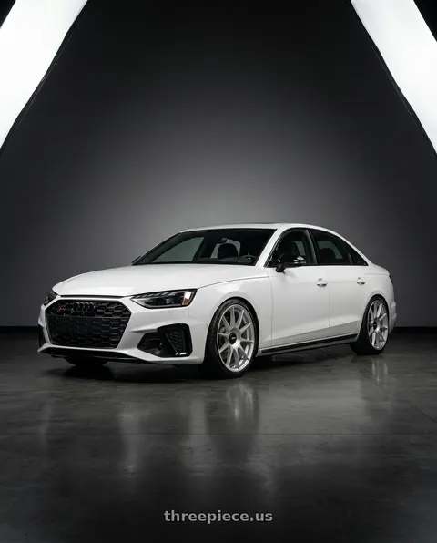 2020 Audi S4 with Rotiform DTM 6x120 20x8.5 +45 Silver wheels