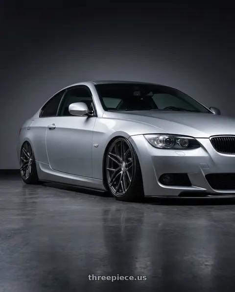2012 BMW 3 Series E92 with Avant Garde Wheels M520R 5X120 19x8.5 +34 Dark Graphite Metallic wheels