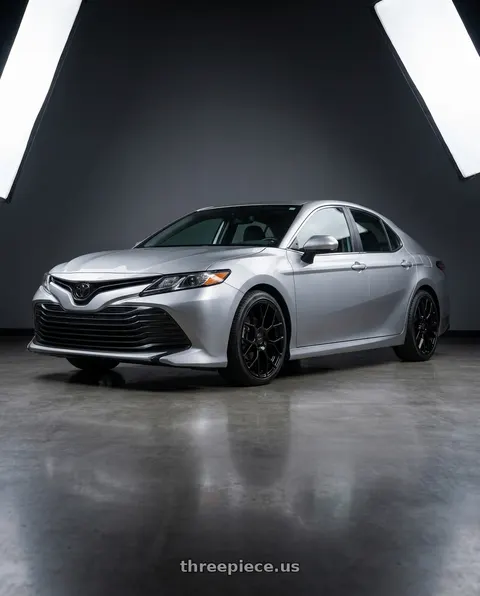 2018 Toyota Camry LE with Petrol P2B 5X114.3 19X8 +40 GLOSS BLACK wheels