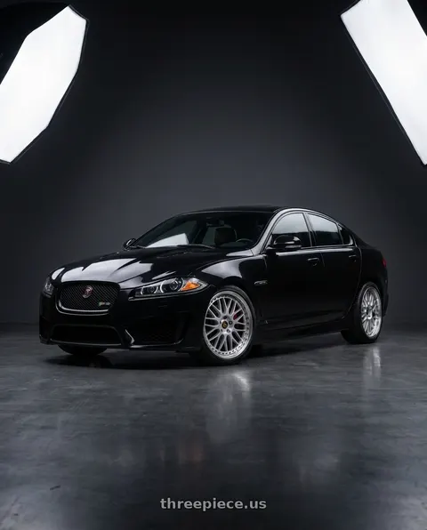 2015 Jaguar XFR-S with Work Vs-Xx 5x100 18x7+51 A Disk Light Grey Silver wheels