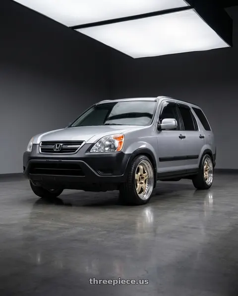 2003 Honda CR-V with Work Meister S1 3P 5x114.3 17x8+36 W Disk Bright Buff Finish wheels