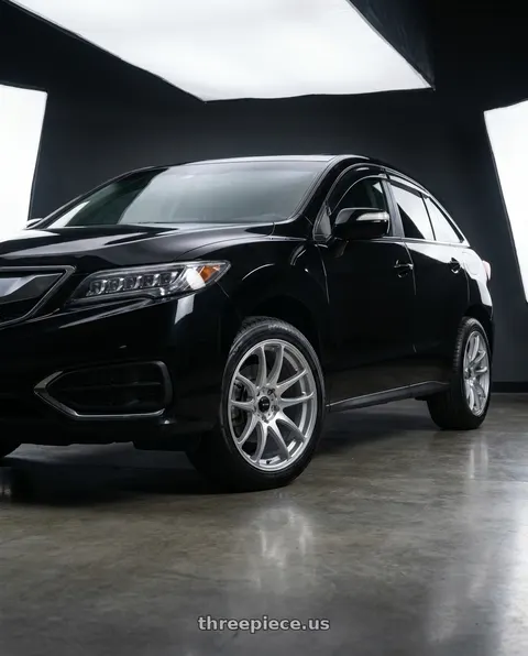 2015 Acura RDX with Vors TR4 5x114.3 18x8.5  +35 Silver Machine Face wheels