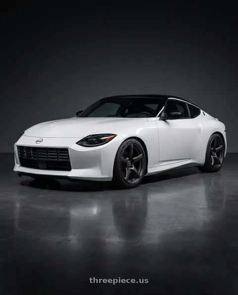 2024 Nissan Z Performance with Work Emotion T5r 5x114.3 19x10.5 +15 Matte Graphite wheels