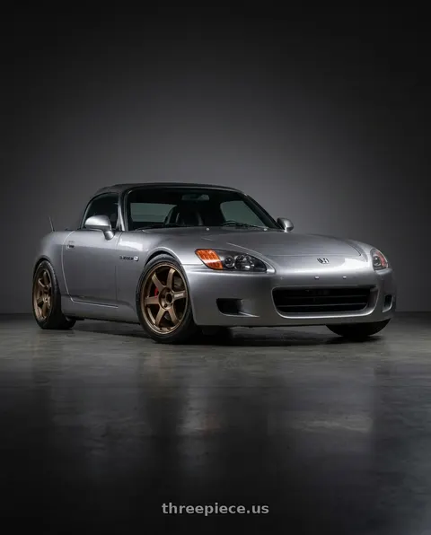 2001 Honda S2000 with Volk Racing TE37 SAGA S-PLUS 5x114.3 17x7.5+48 Bronze wheels