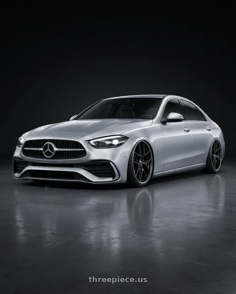 2022 Mercedes-Benz C-Class W206 with BBS CC-R 5x112 19x8.0+27 Satin Black wheels