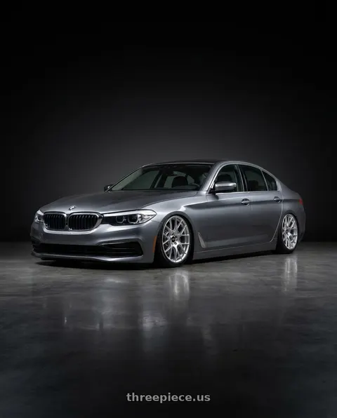 2020 BMW M5 with BBS RE-V7 5x112 19x9.5 +25 Diamond Silver wheels