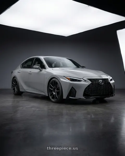 2024 Lexus IS350 with Work Emotion Cr Kiwami 5x100 18x8.5 +47 Matte Black wheels