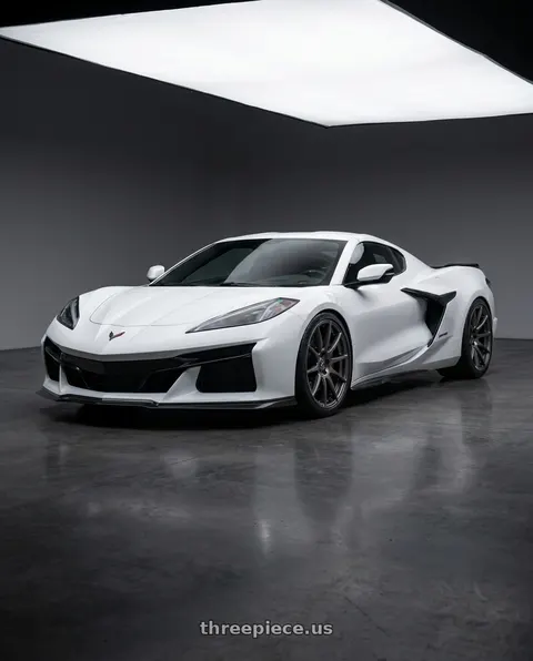 2025 Chevrolet Corvette Z06 with Forgestar CF10 5x120 21x12 +52 Gloss Anthracite wheels
