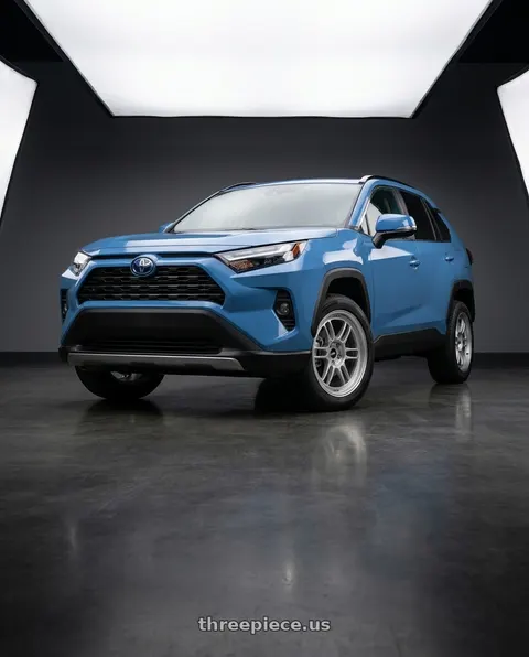 2022 Toyota RAV4 Hybrid SE with Enkei RPF1 5x114.3 17x8+35 Silver wheels