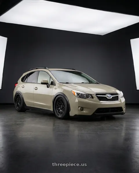 2014 Subaru XV Crosstrek with Pro Comp PA202 BASECAMP 6X135 17X8 +20 MATTE BLACK wheels