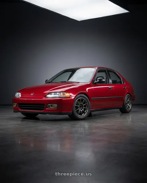 1995 Honda Civic with WedsSport TC105X 4x100 16x7.0+36 EJ Titan wheels