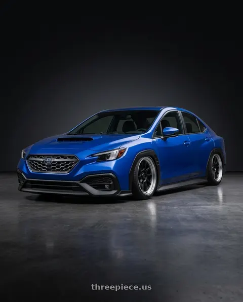 2024 Subaru WRX with Konig Countergram 5x114.3 19x9.5+35 Matte Black / Matte Machined Lip wheels